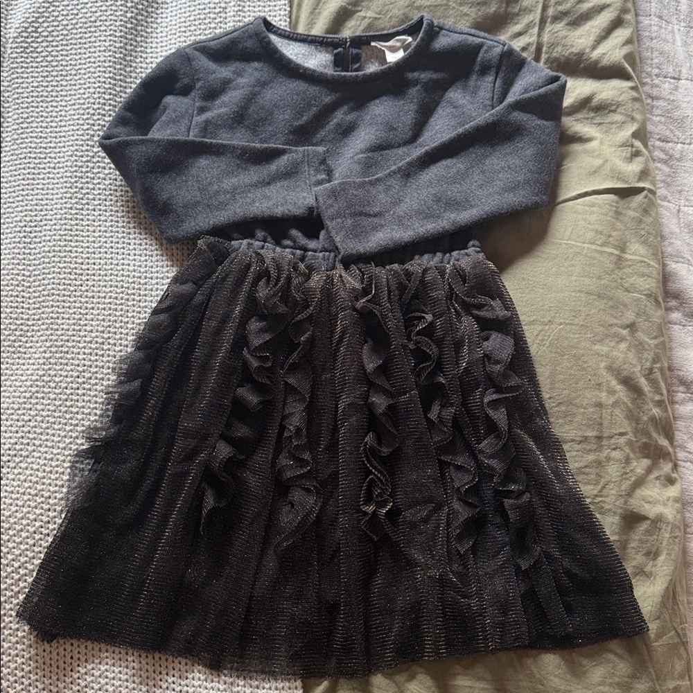 Crewcuts Charcoal and Black Dress